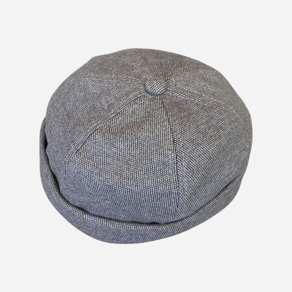 Unisex Gray Retro Brimless Strapback Casual Skull Sailor Beanie Hat One Size
